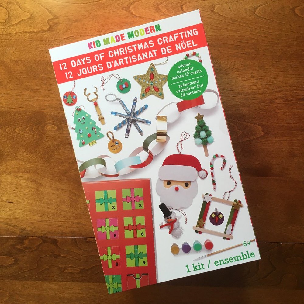 Kid Made Modern "12 Days of Christmas Crafting" kit NIB